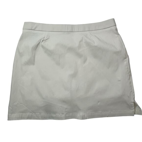 Rafaella Women's XL XLARGE White Pull-On Elastic Waist Skirt Skort NEW NWT - Picture 2 of 16